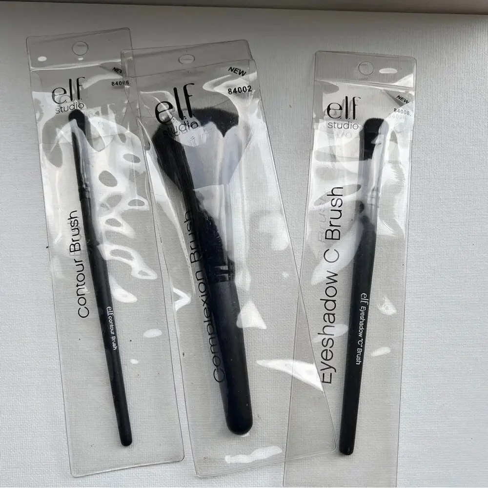 ELF Professional Makeup Beauty Eyeshadow Contour and Complexion Trio Brushes